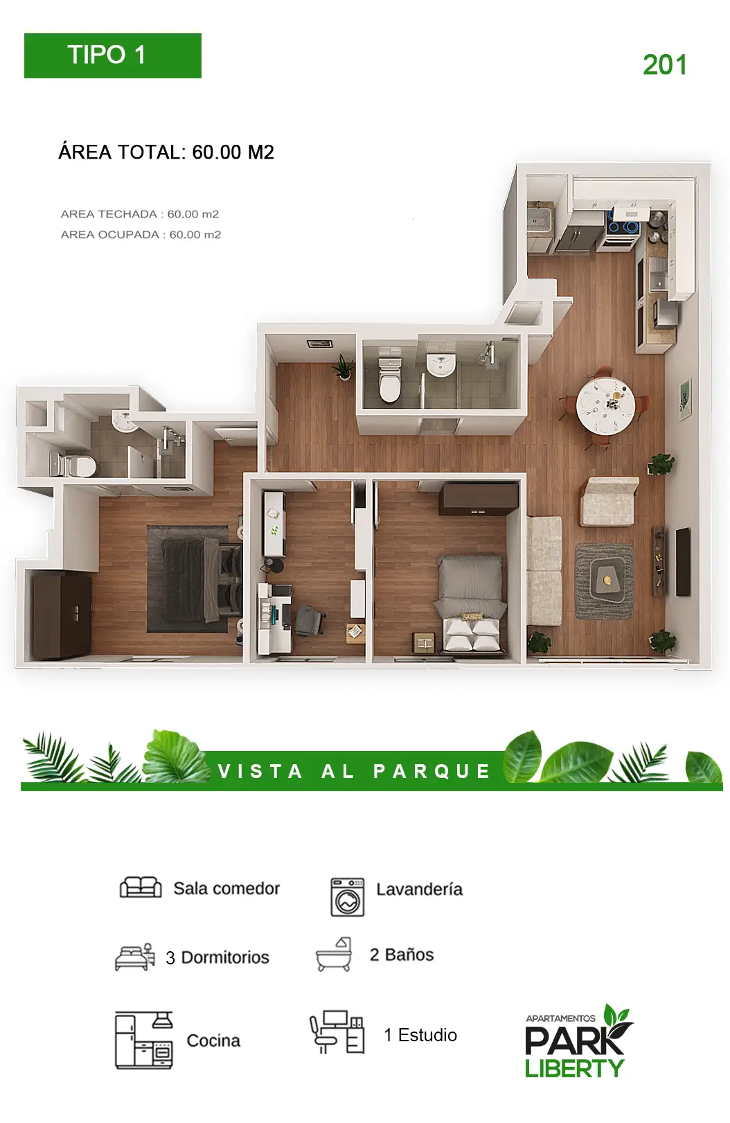 vivir frente al parque t 01 m