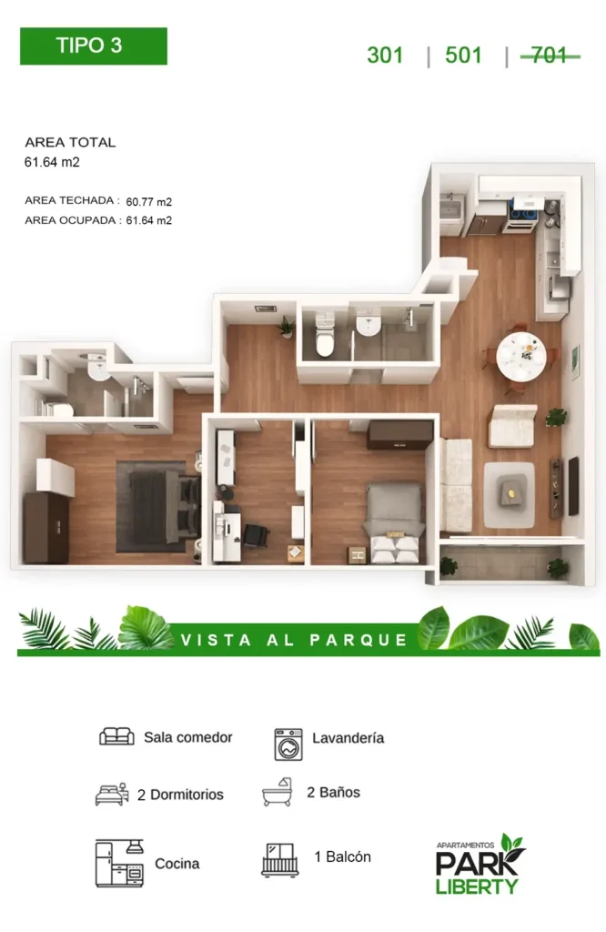 vivir frente al parque