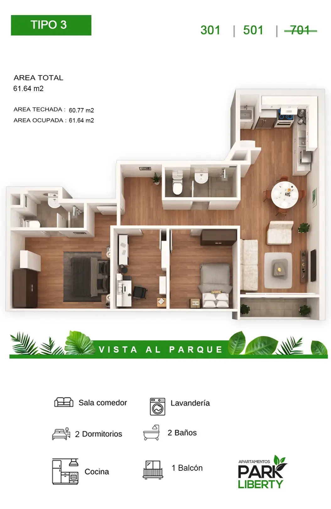 vivir frente al parque t 03 m