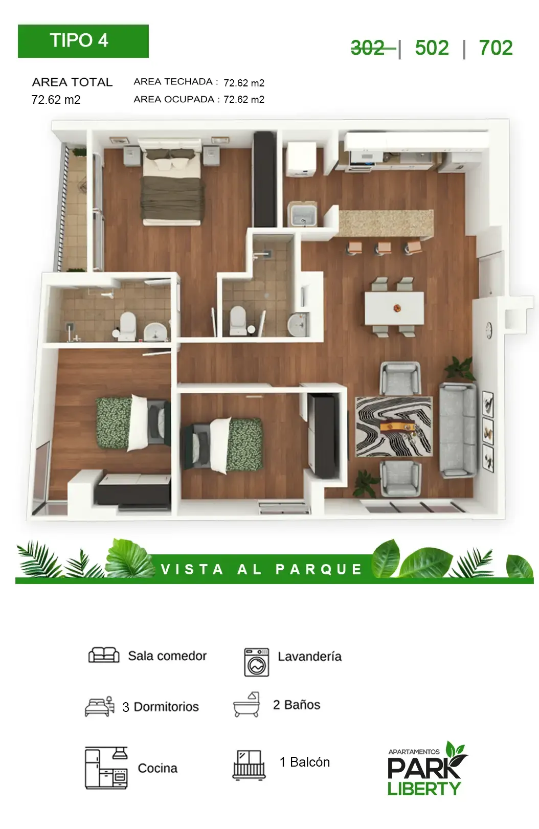 vivir frente al parque t 04 m
