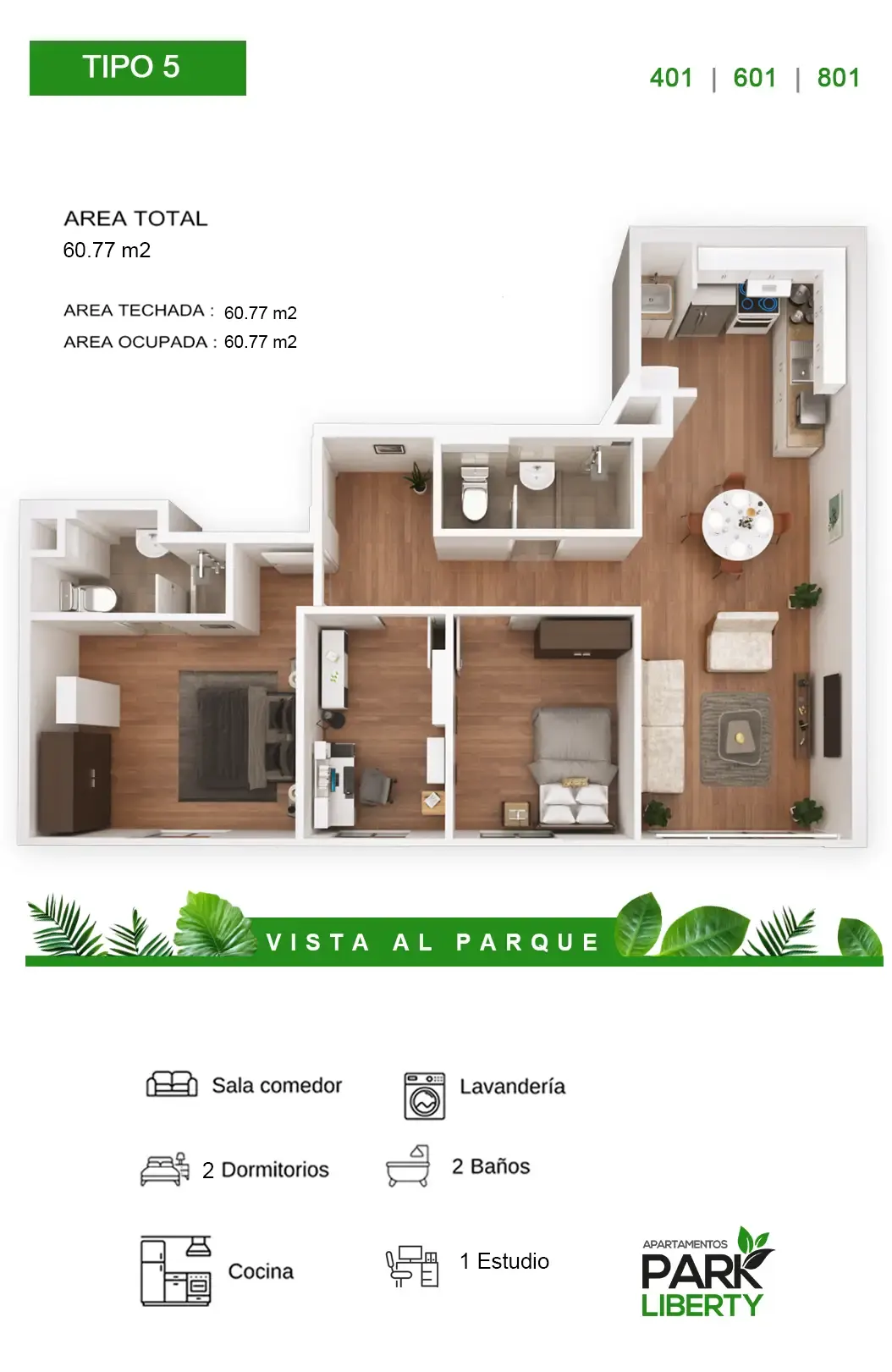 vivir frente al parque t 05 m