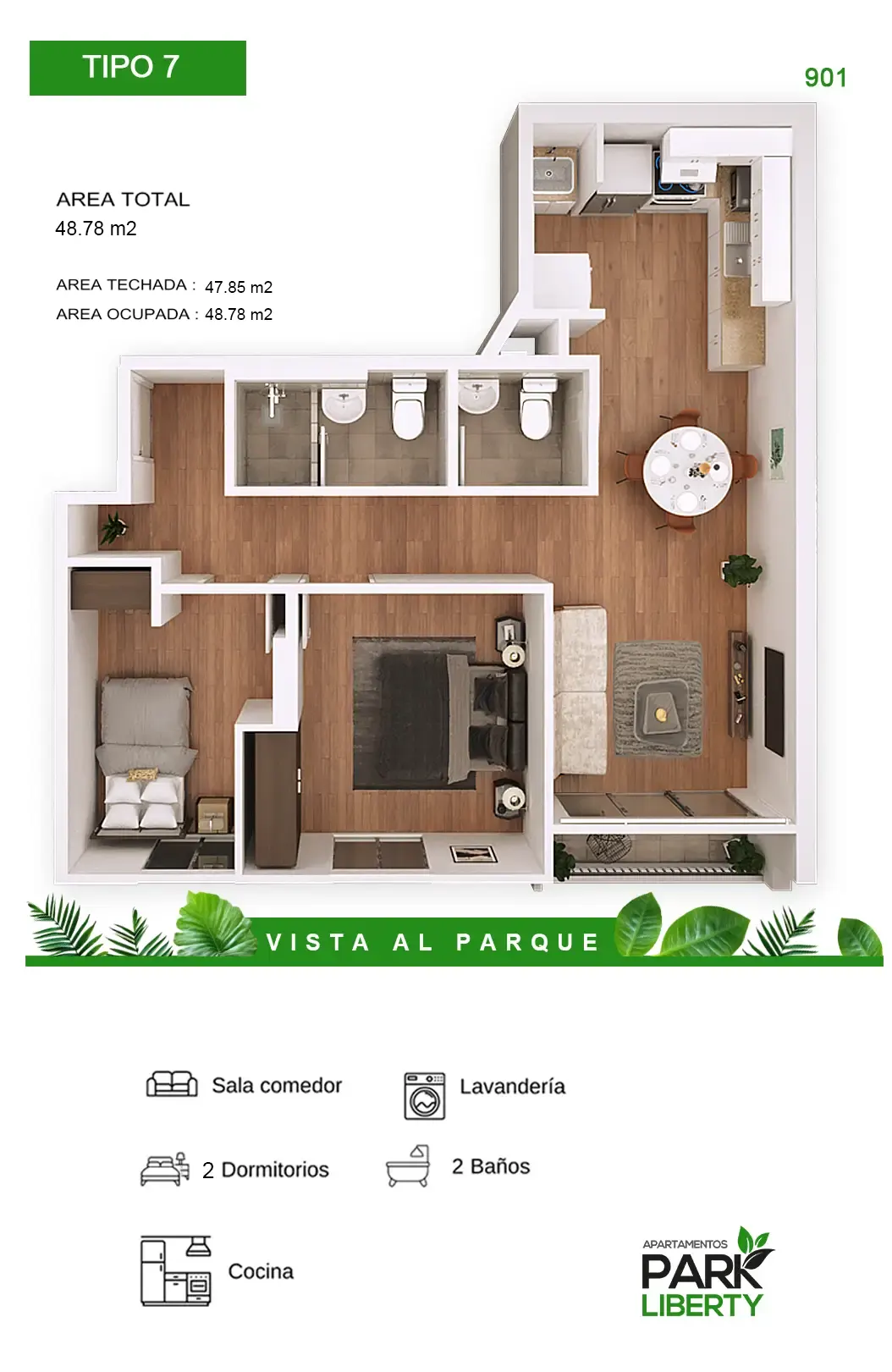 vivir frente al parque t 07 m