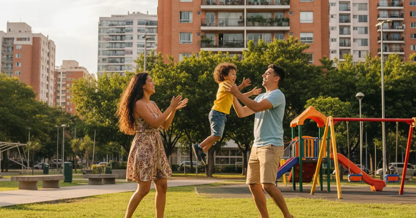 vivir frente al parque