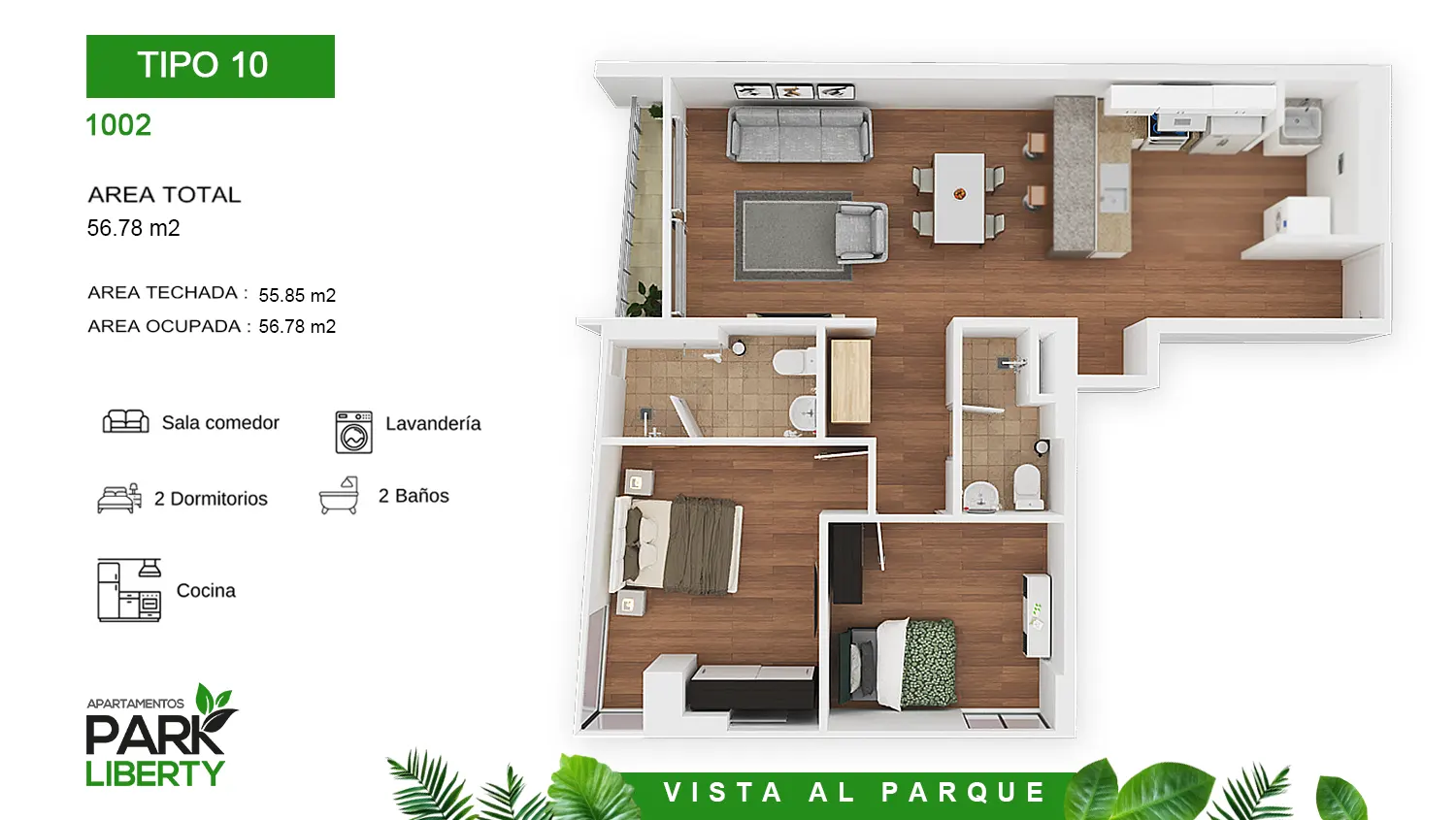 vivir frente al parque t 10