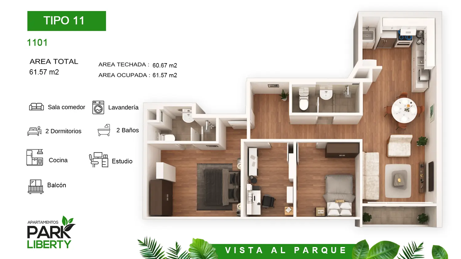 vivir frente al parque t 11